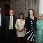 Consul General Rajani Alexander with Barj Dhahan, Amrik Sangha, Dr. Susan Dahinten, Harinder Dhahan
